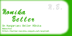 monika beller business card