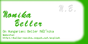 monika beller business card